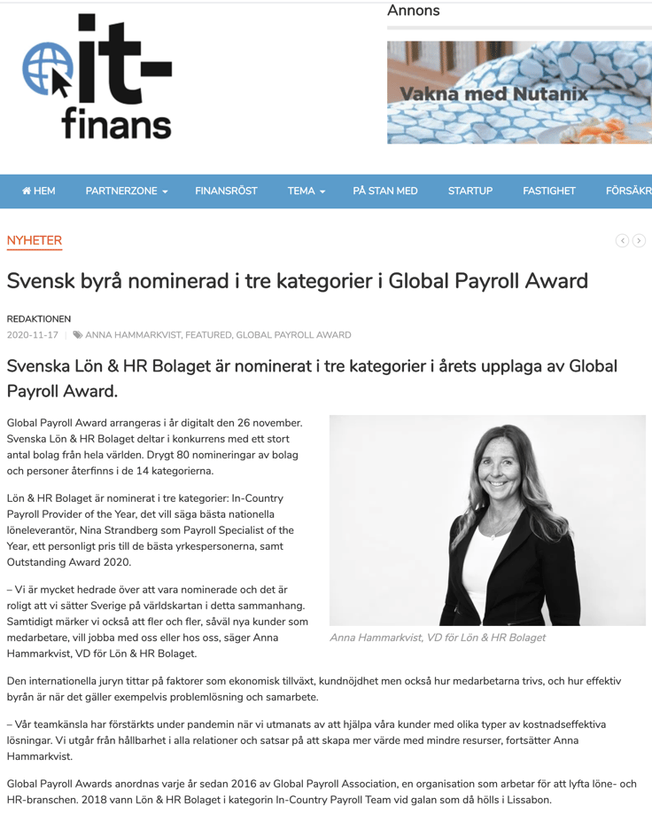 ITfinans om lonhr